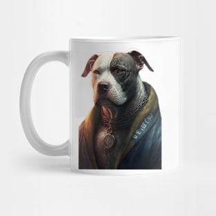 pit bull portrait Mug